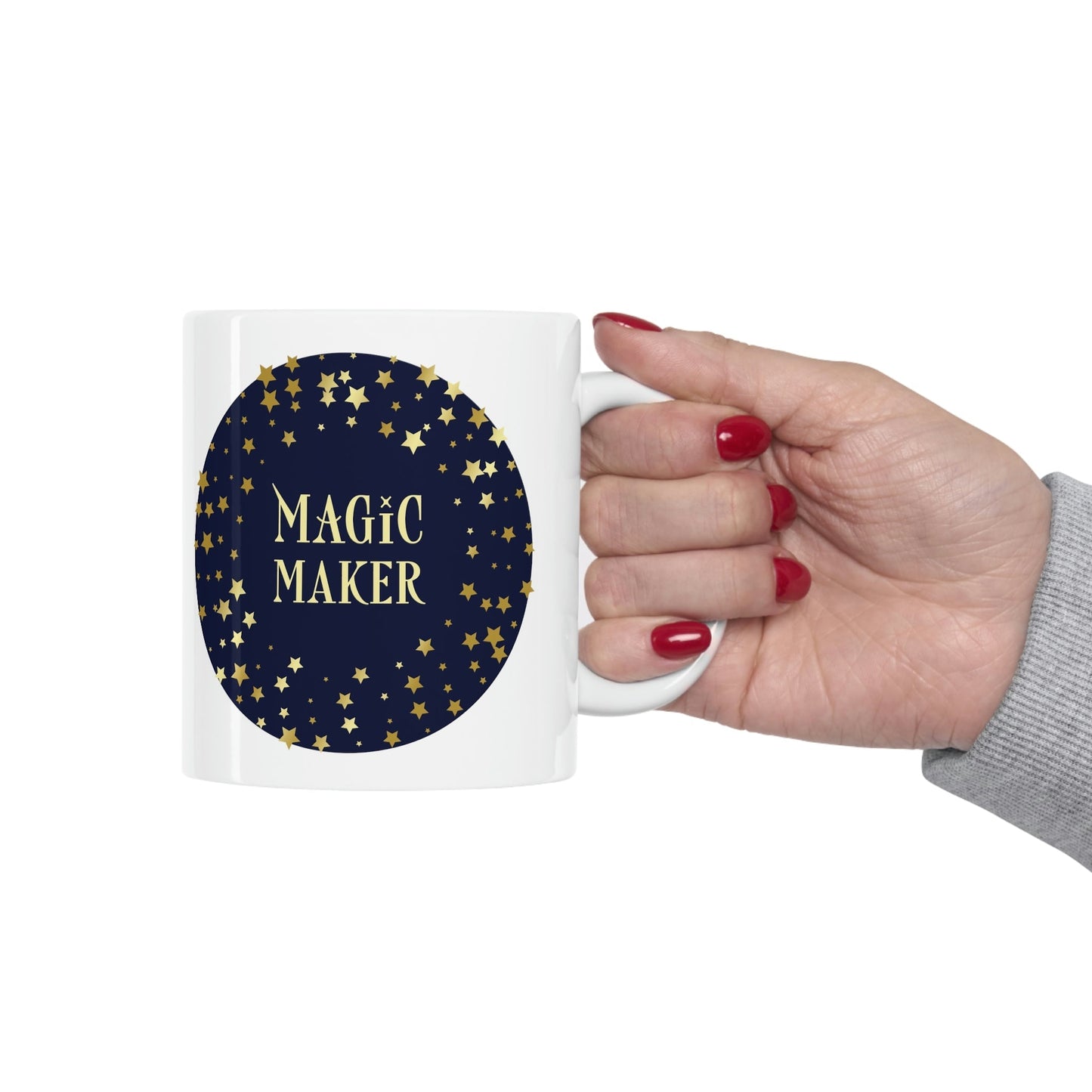 Magic Maker Xmas Holiday Quotes Ceramic Mug 11oz Ichaku [Perfect Gifts Selection]