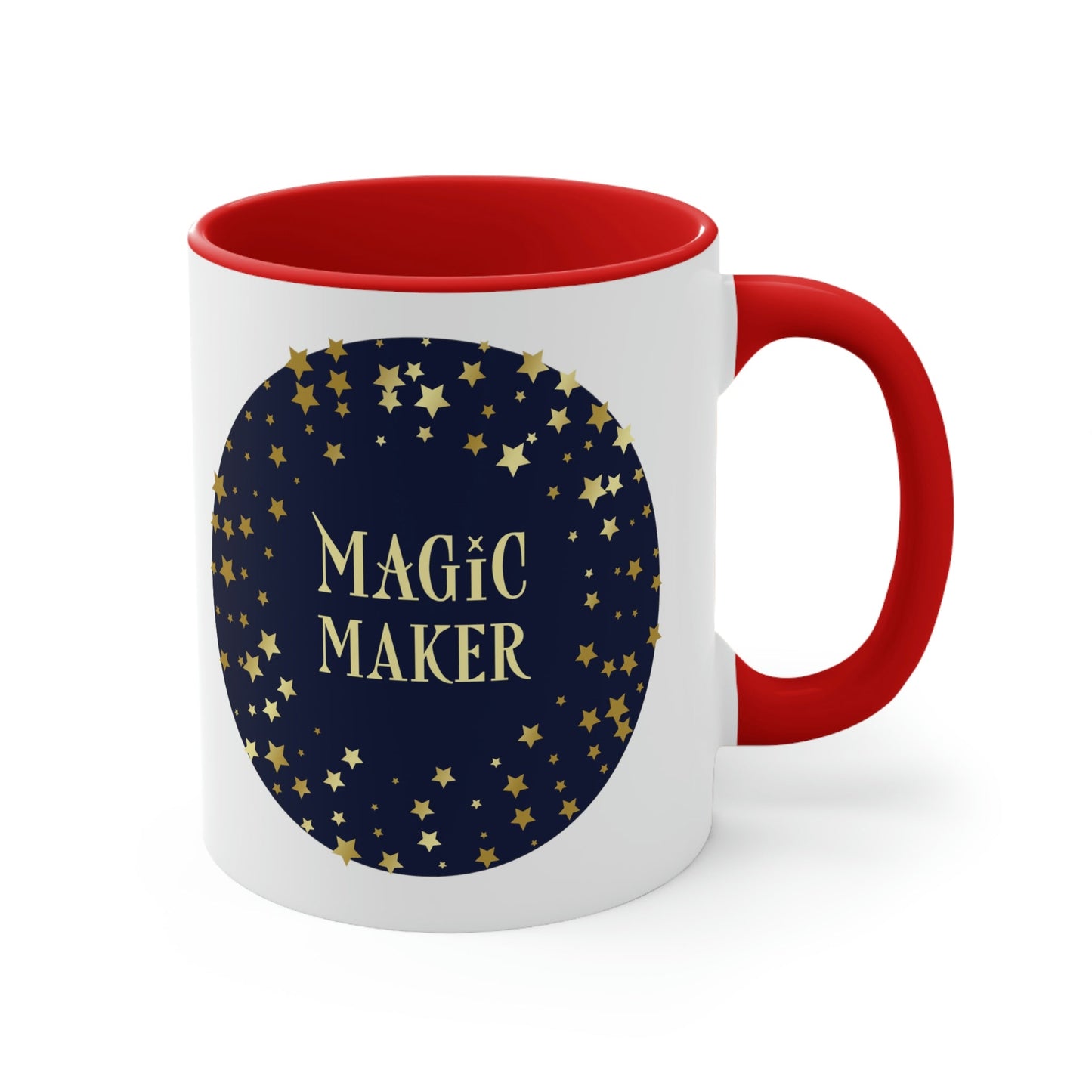 Magic Maker Xmas Holiday Quotes Classic Accent Coffee Mug 11oz Ichaku [Perfect Gifts Selection]