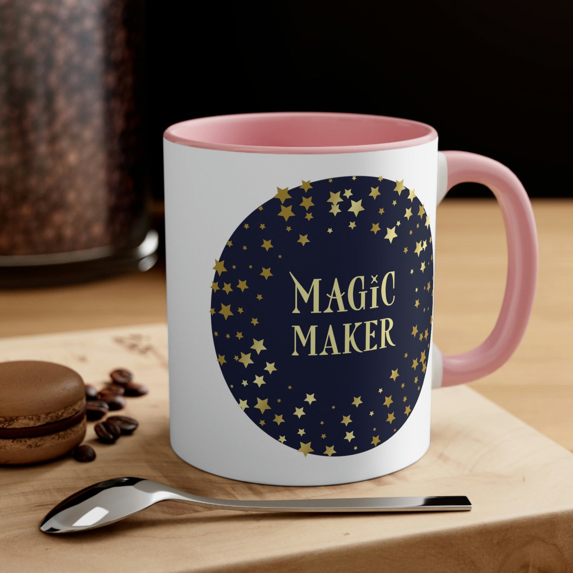 Magic Maker Xmas Holiday Quotes Classic Accent Coffee Mug 11oz Ichaku [Perfect Gifts Selection]