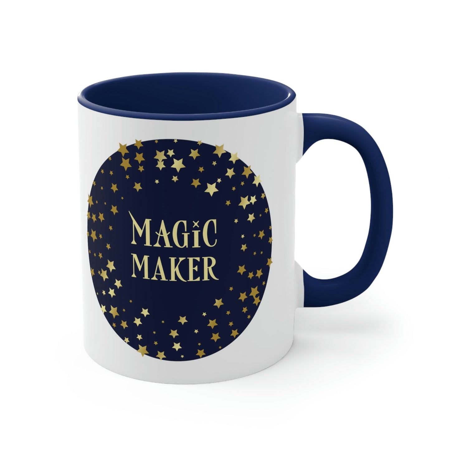 Magic Maker Xmas Holiday Quotes Classic Accent Coffee Mug 11oz Ichaku [Perfect Gifts Selection]