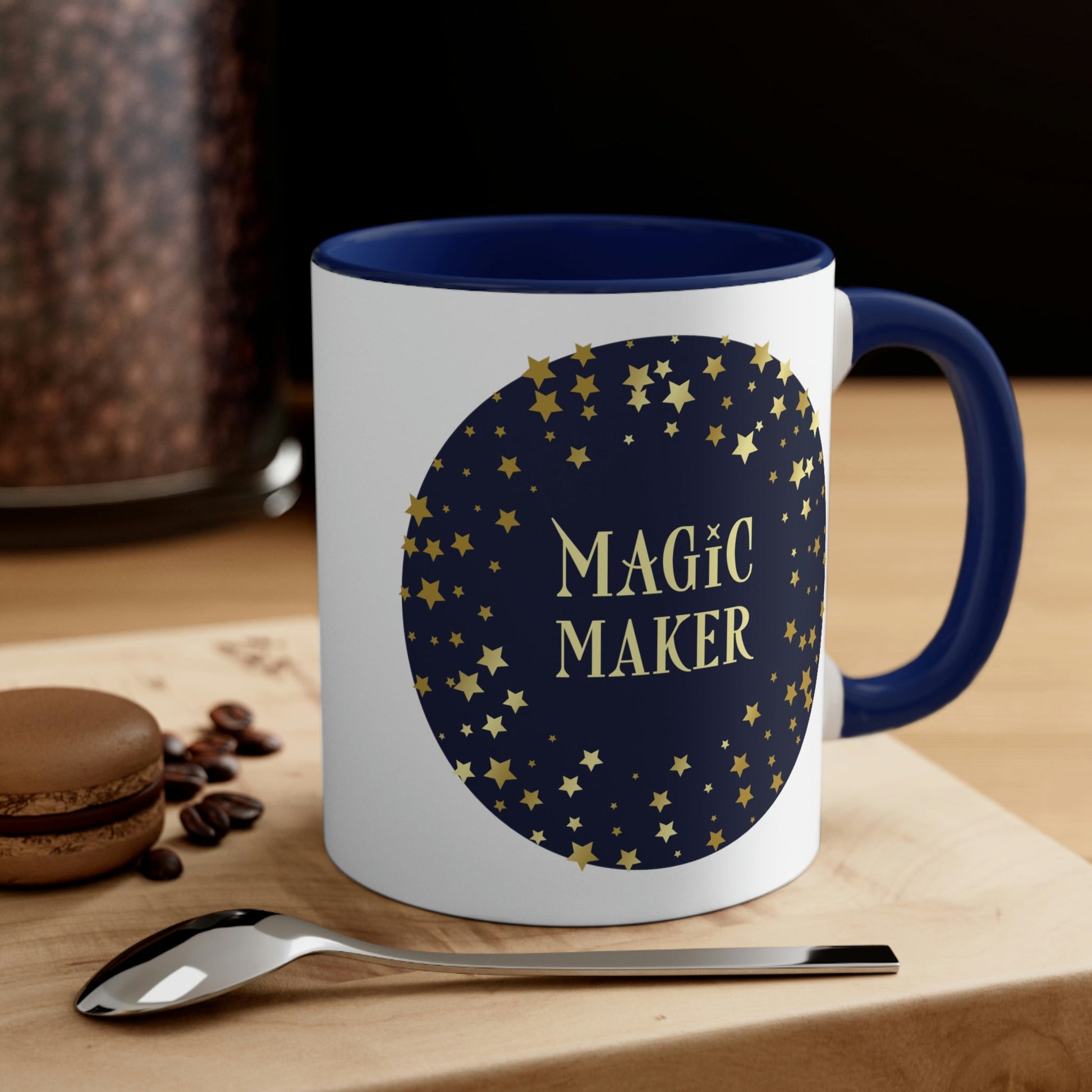 Magic Maker Xmas Holiday Quotes Classic Accent Coffee Mug 11oz Ichaku [Perfect Gifts Selection]