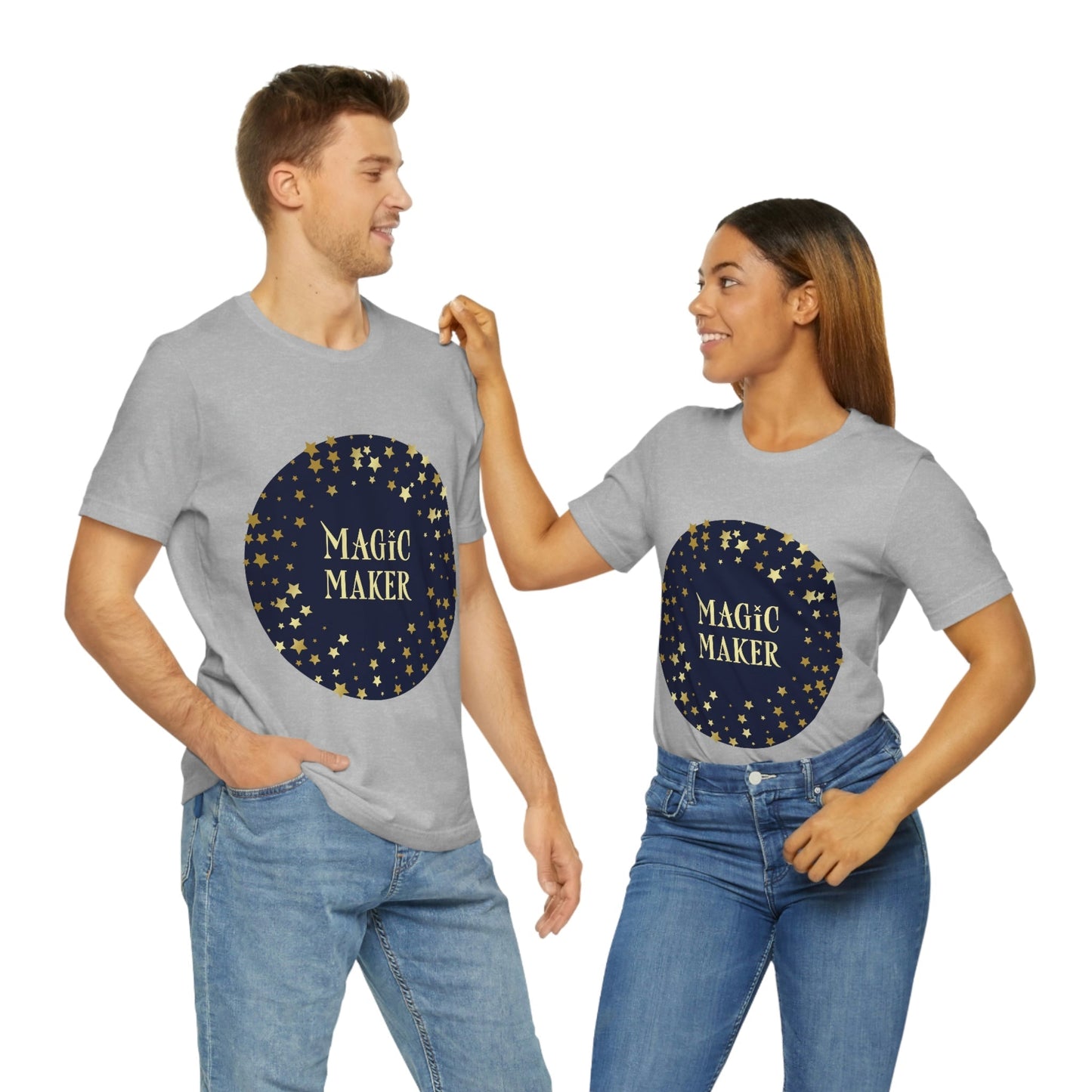 Magic Maker Xmas Holiday Quotes Unisex Jersey Short Sleeve T-Shirt Ichaku [Perfect Gifts Selection]