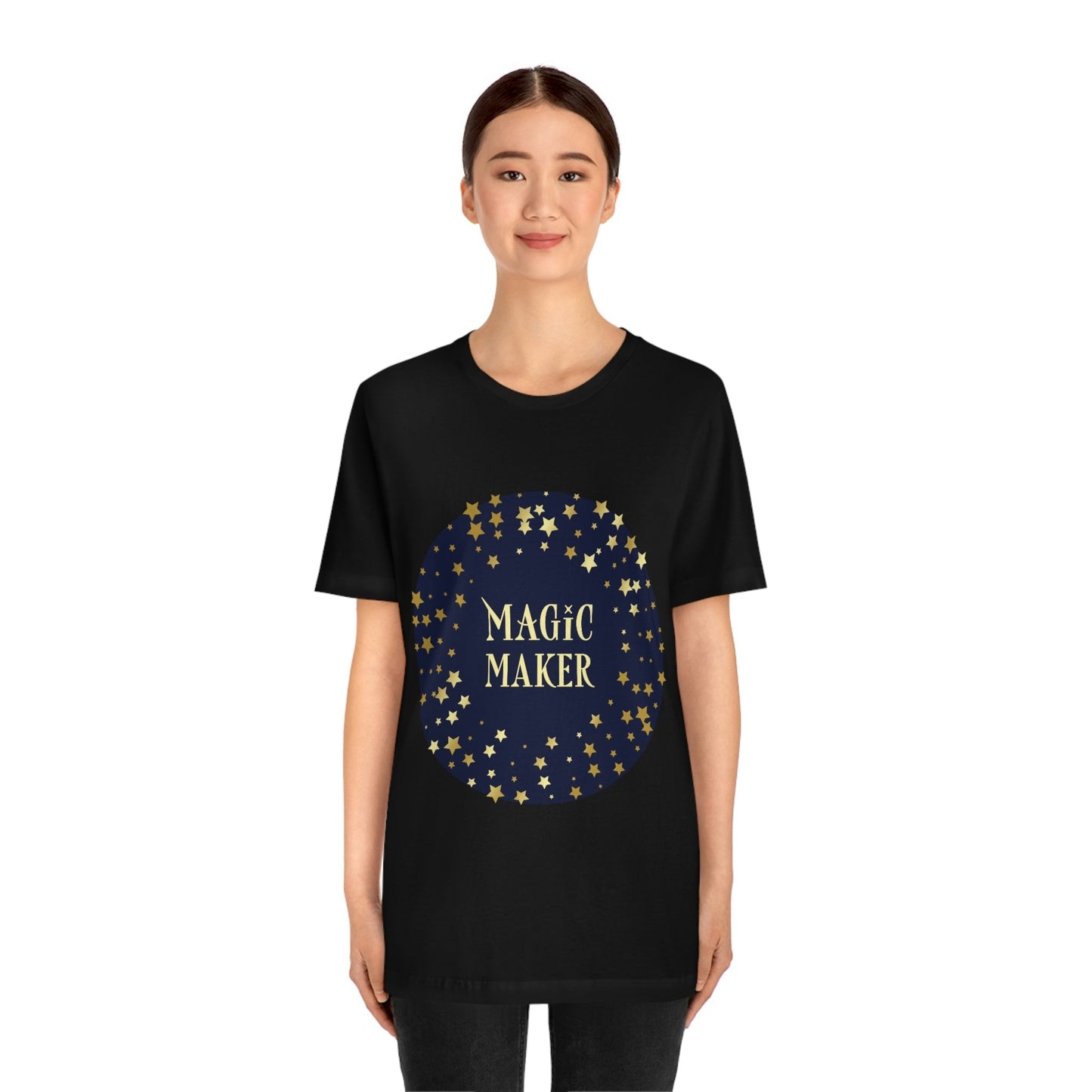 Magic Maker Xmas Holiday Quotes Unisex Jersey Short Sleeve T-Shirt Ichaku [Perfect Gifts Selection]