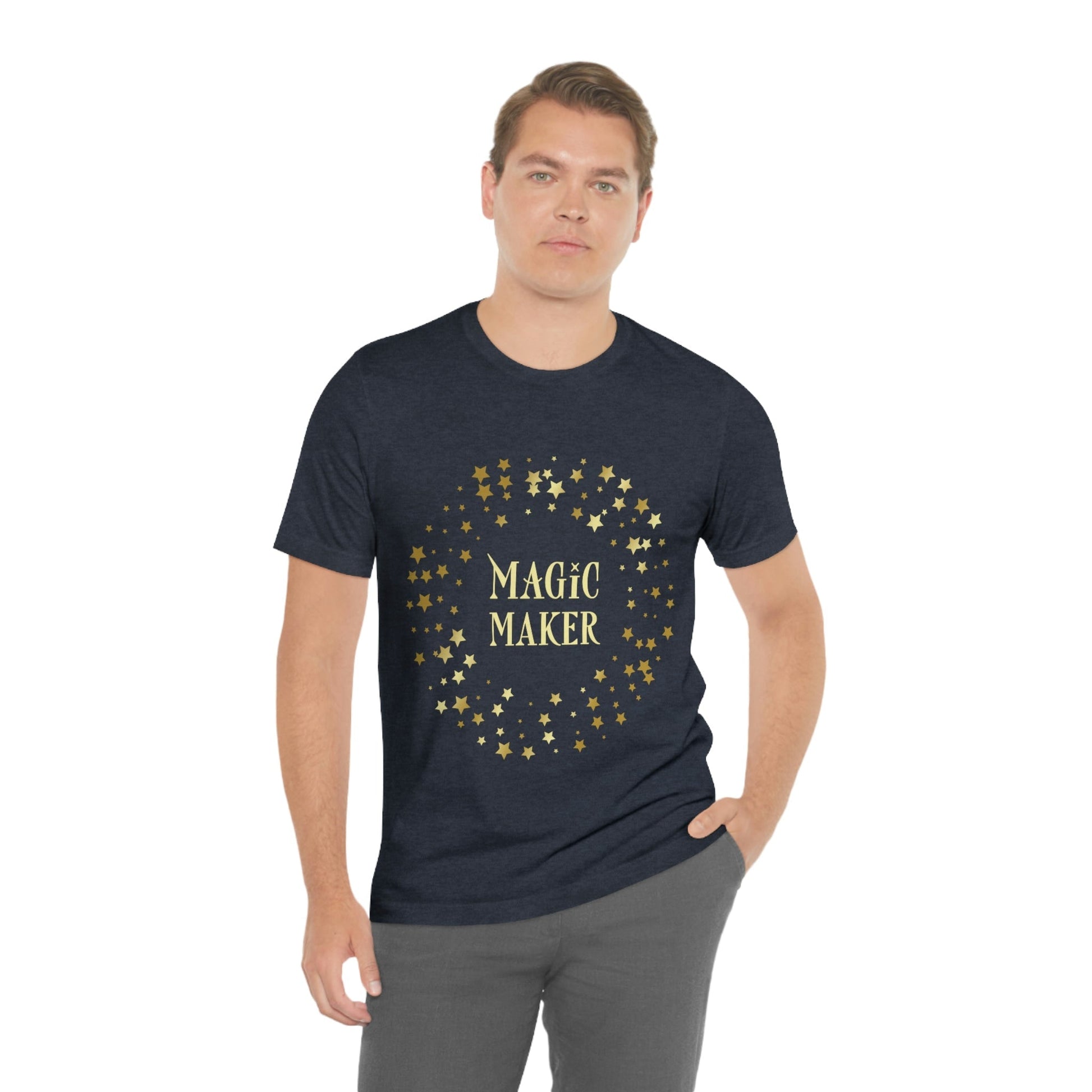 Magic Maker Xmas Holiday Quotes Unisex Jersey Short Sleeve T-Shirt Ichaku [Perfect Gifts Selection]