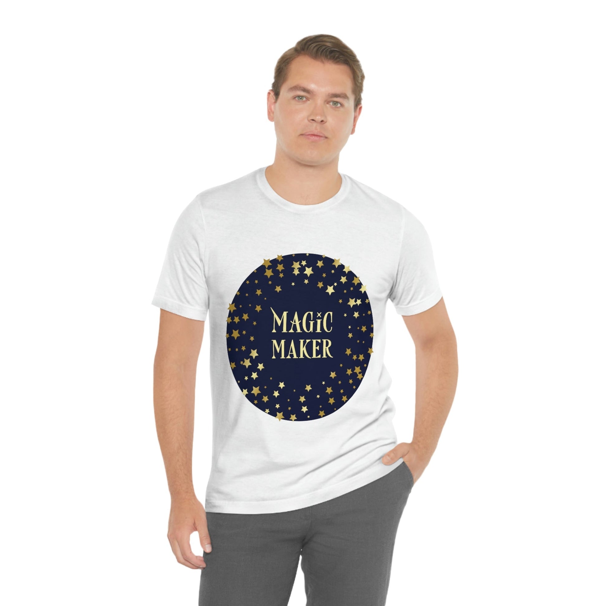 Magic Maker Xmas Holiday Quotes Unisex Jersey Short Sleeve T-Shirt Ichaku [Perfect Gifts Selection]