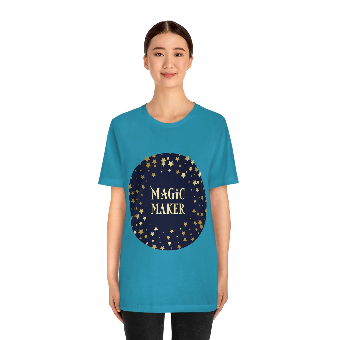 Magic Maker Xmas Holiday Quotes Unisex Jersey Short Sleeve T-Shirt Ichaku [Perfect Gifts Selection]