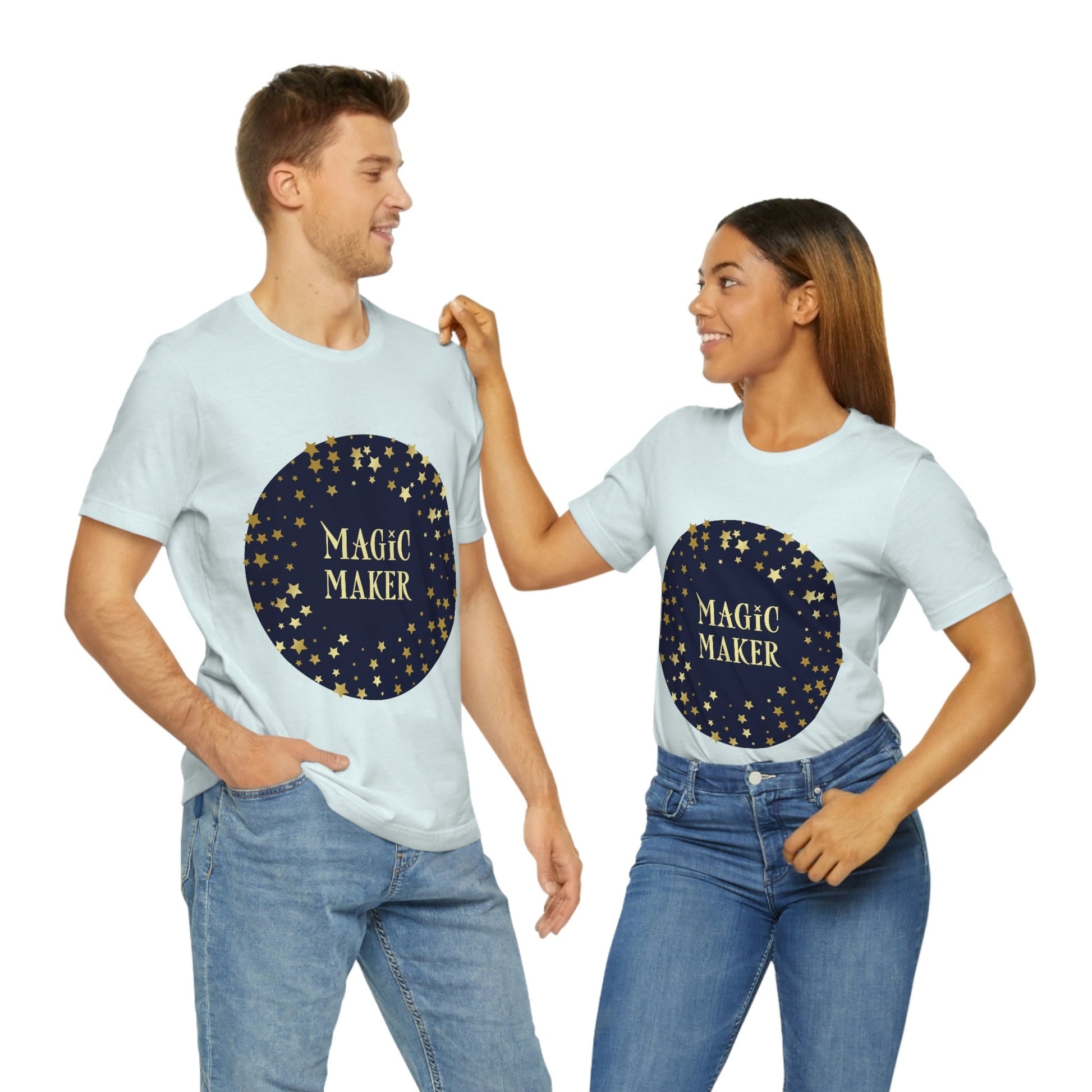 Magic Maker Xmas Holiday Quotes Unisex Jersey Short Sleeve T-Shirt Ichaku [Perfect Gifts Selection]