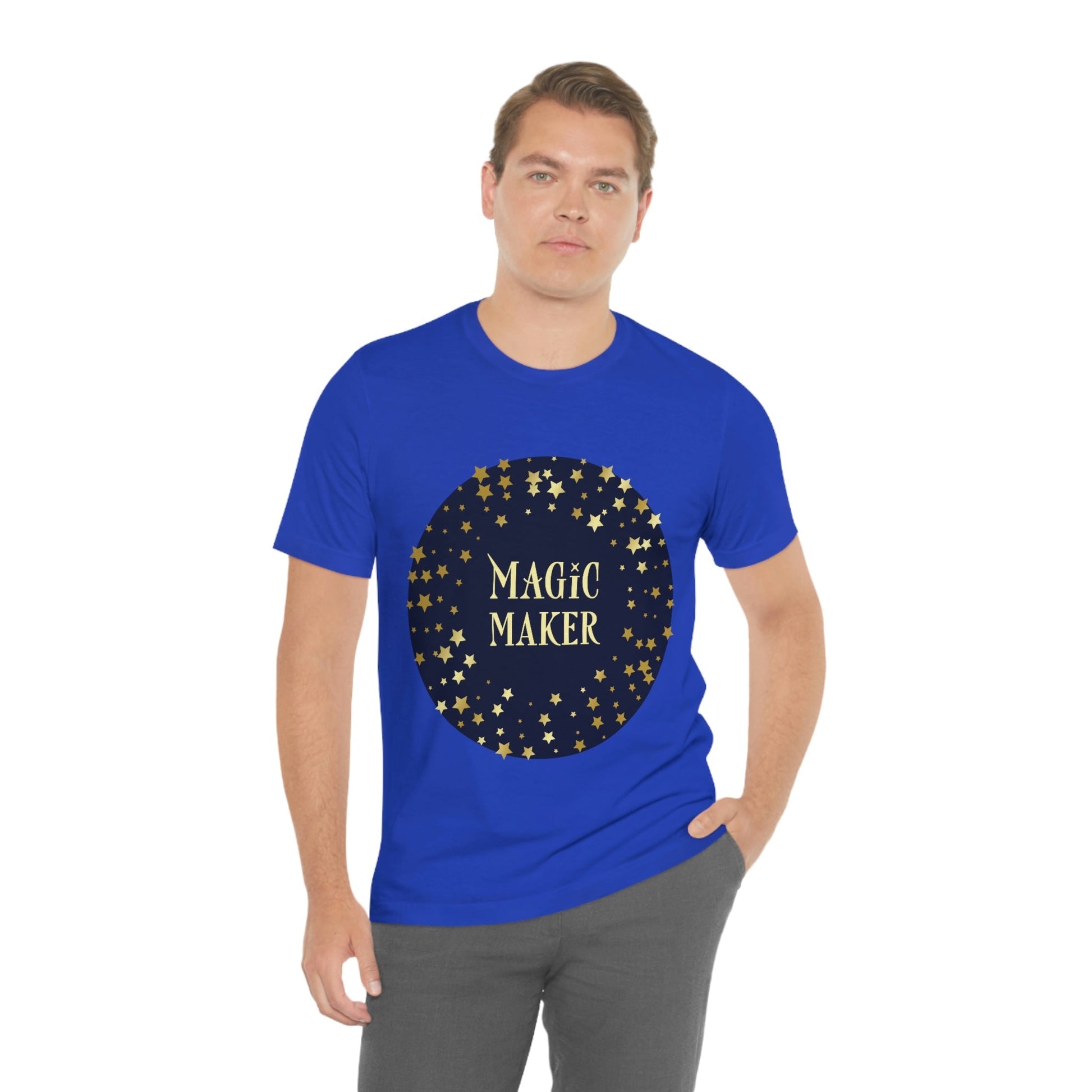 Magic Maker Xmas Holiday Quotes Unisex Jersey Short Sleeve T-Shirt Ichaku [Perfect Gifts Selection]