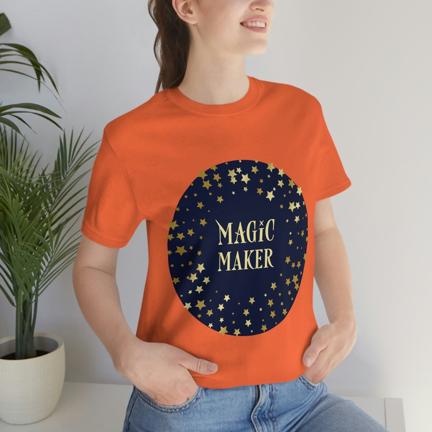 Magic Maker Xmas Holiday Quotes Unisex Jersey Short Sleeve T-Shirt Ichaku [Perfect Gifts Selection]