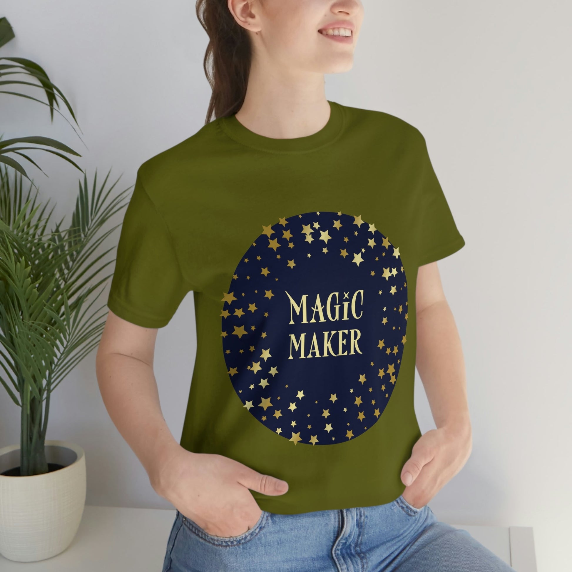 Magic Maker Xmas Holiday Quotes Unisex Jersey Short Sleeve T-Shirt Ichaku [Perfect Gifts Selection]