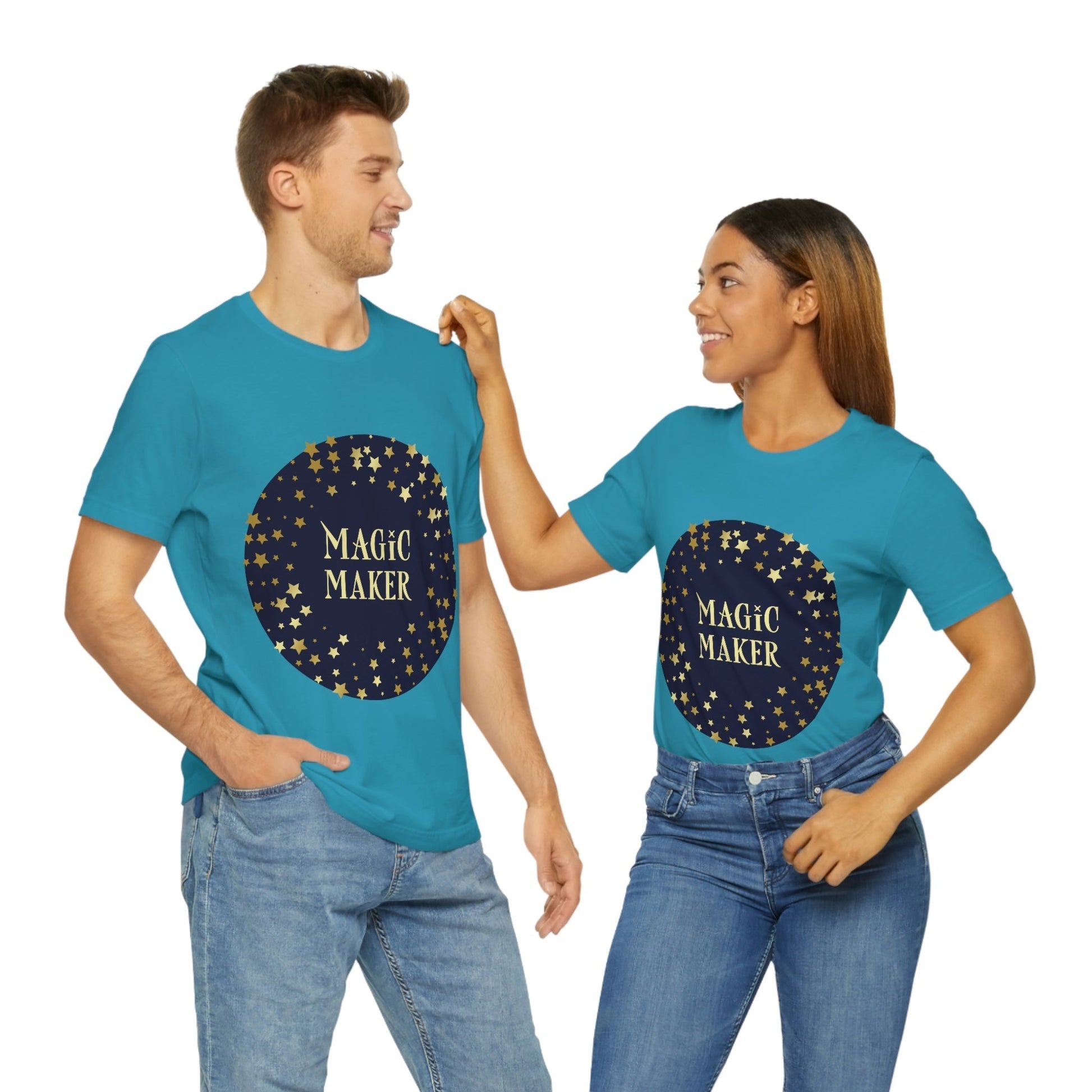 Magic Maker Xmas Holiday Quotes Unisex Jersey Short Sleeve T-Shirt Ichaku [Perfect Gifts Selection]