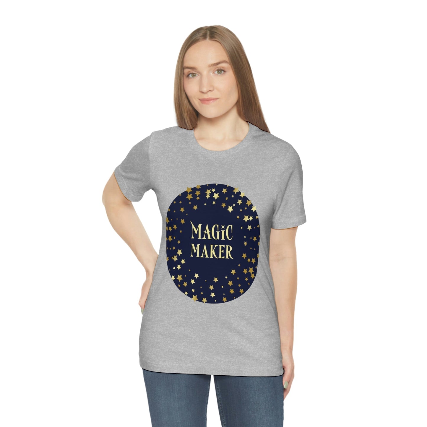 Magic Maker Xmas Holiday Quotes Unisex Jersey Short Sleeve T-Shirt Ichaku [Perfect Gifts Selection]