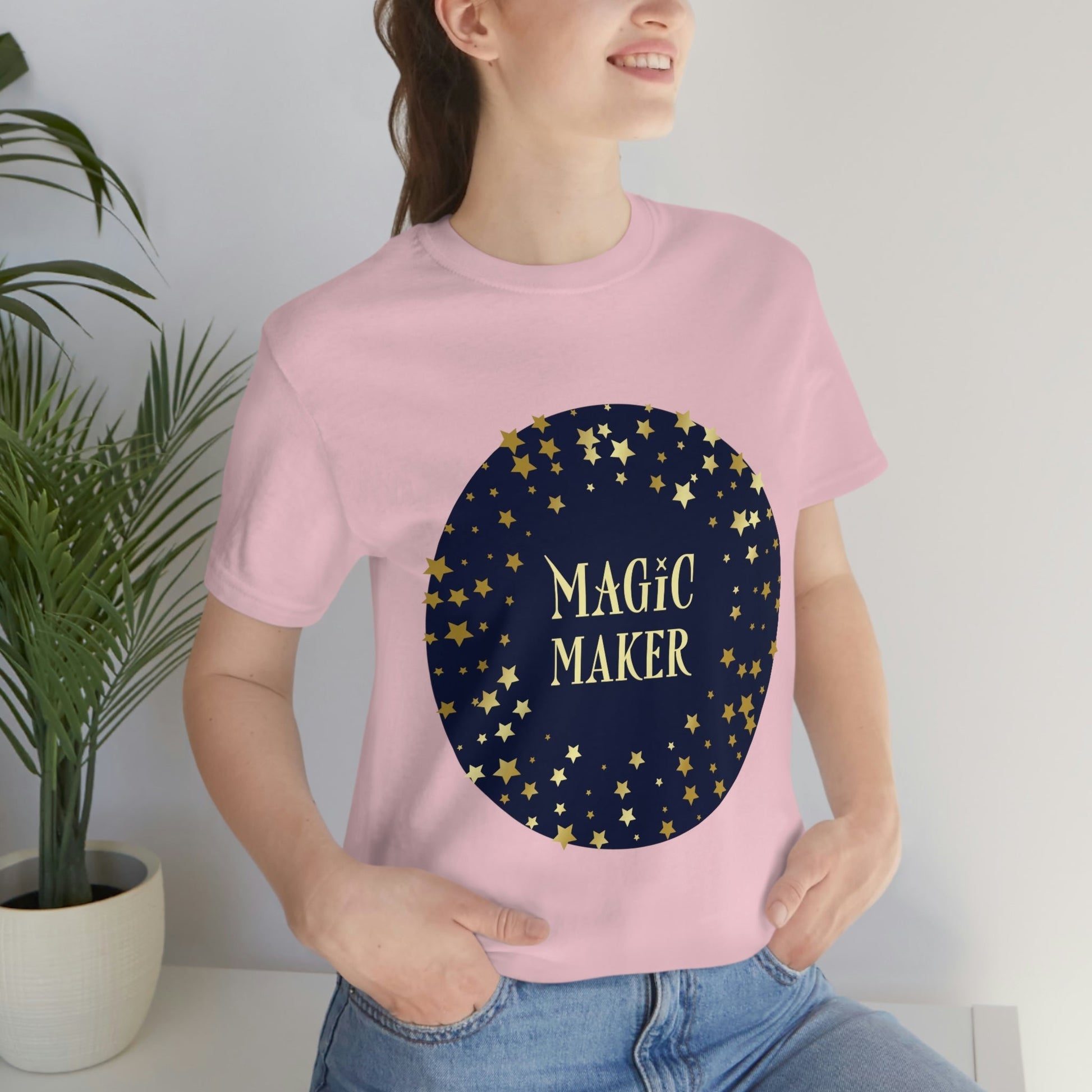 Magic Maker Xmas Holiday Quotes Unisex Jersey Short Sleeve T-Shirt Ichaku [Perfect Gifts Selection]