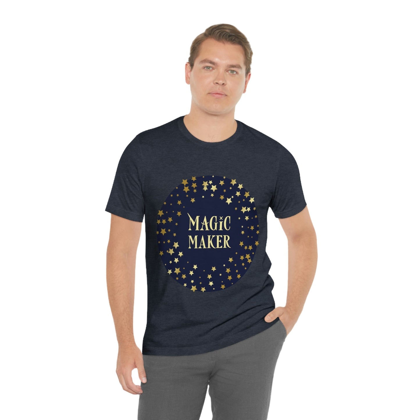 Magic Maker Xmas Holiday Quotes Unisex Jersey Short Sleeve T-Shirt Ichaku [Perfect Gifts Selection]