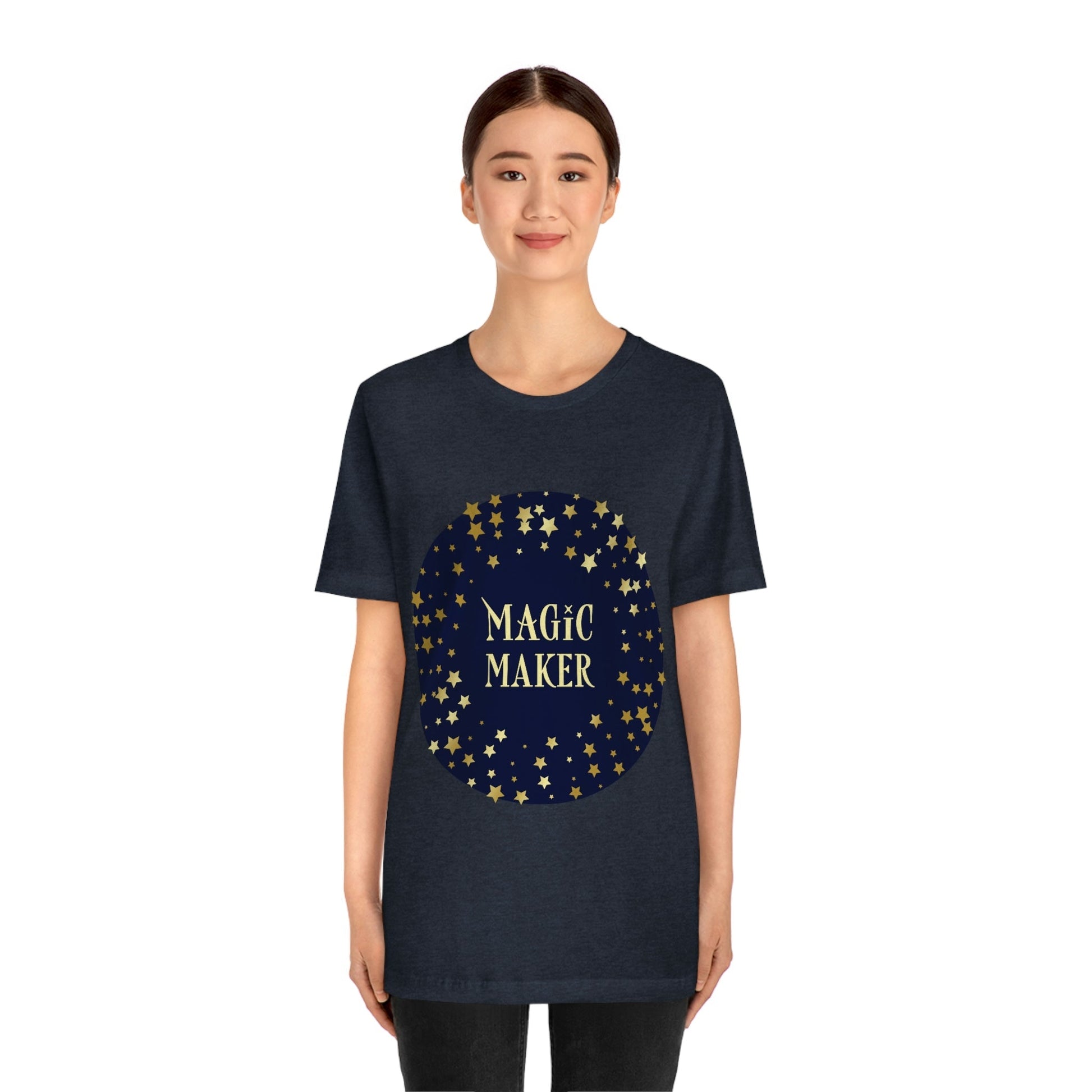 Magic Maker Xmas Holiday Quotes Unisex Jersey Short Sleeve T-Shirt Ichaku [Perfect Gifts Selection]