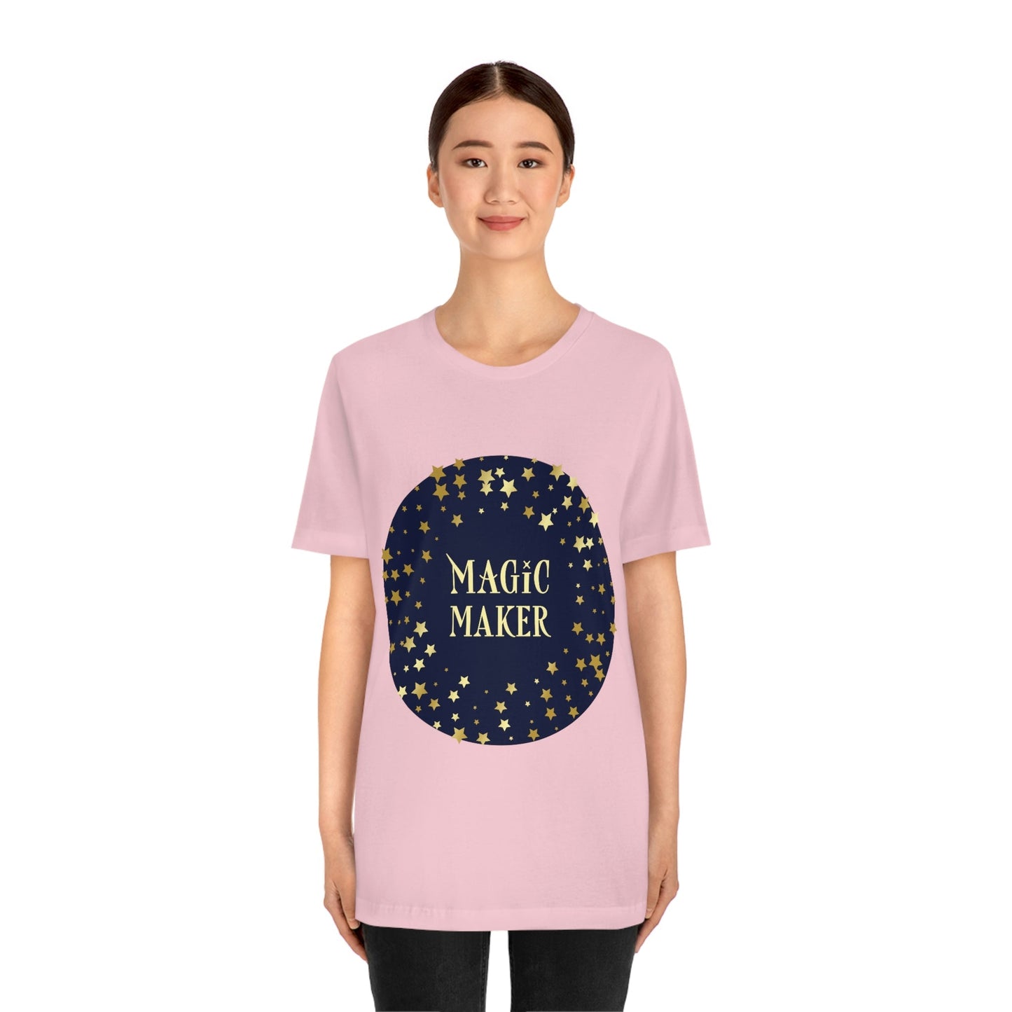 Magic Maker Xmas Holiday Quotes Unisex Jersey Short Sleeve T-Shirt Ichaku [Perfect Gifts Selection]