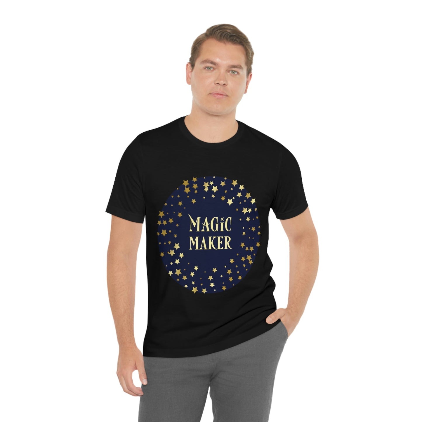 Magic Maker Xmas Holiday Quotes Unisex Jersey Short Sleeve T-Shirt Ichaku [Perfect Gifts Selection]