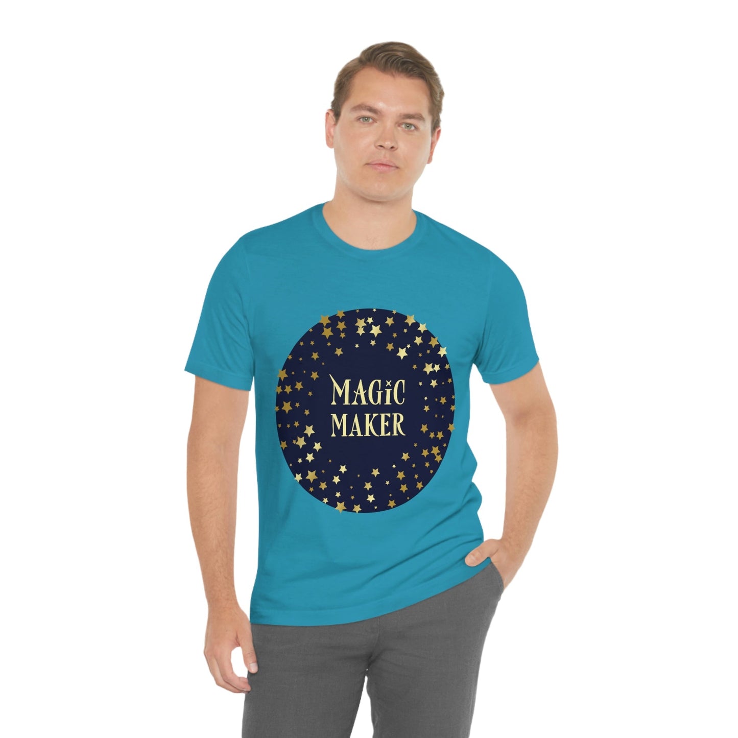 Magic Maker Xmas Holiday Quotes Unisex Jersey Short Sleeve T-Shirt Ichaku [Perfect Gifts Selection]