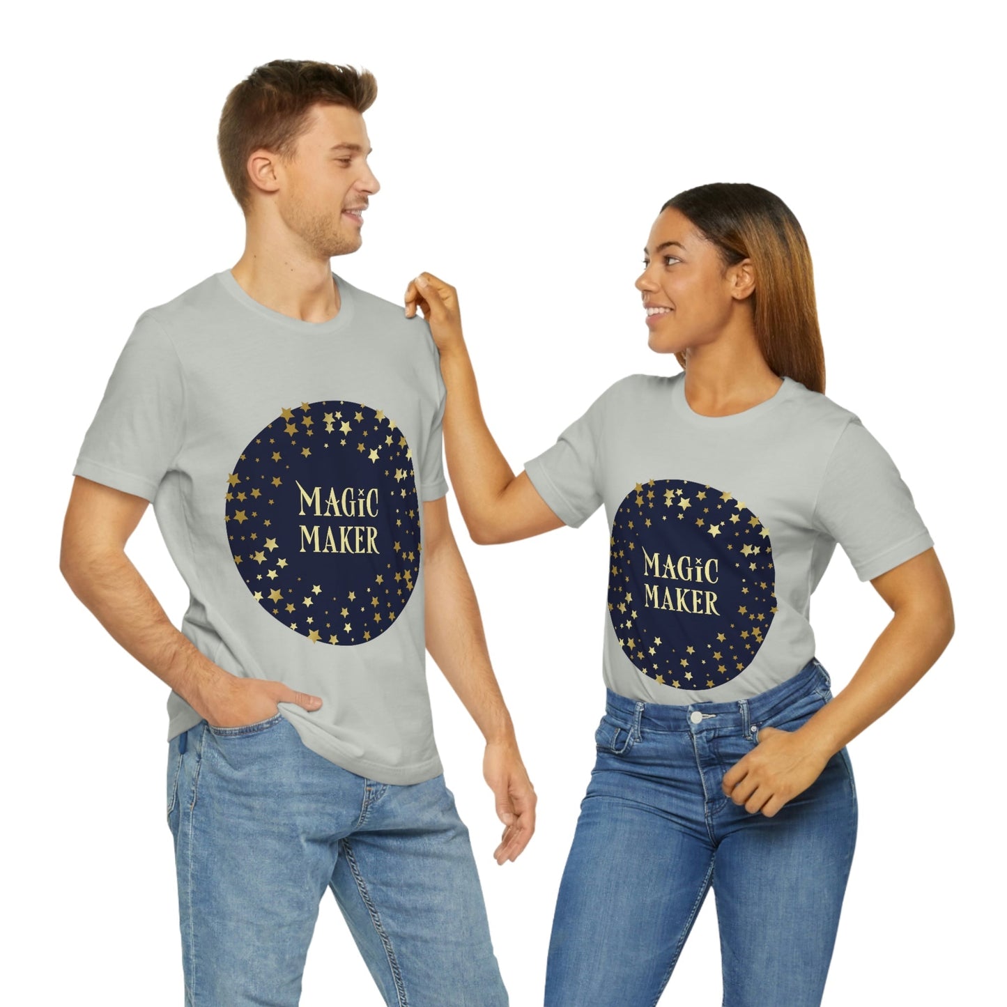 Magic Maker Xmas Holiday Quotes Unisex Jersey Short Sleeve T-Shirt Ichaku [Perfect Gifts Selection]