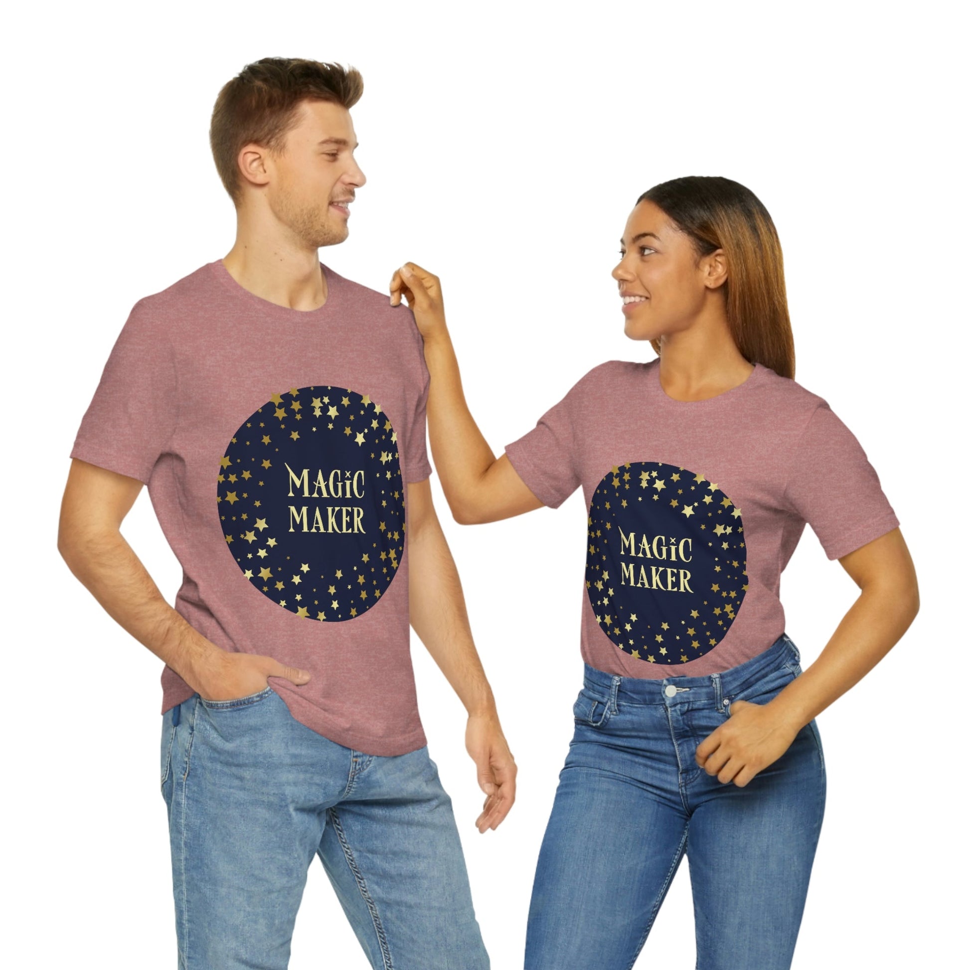 Magic Maker Xmas Holiday Quotes Unisex Jersey Short Sleeve T-Shirt Ichaku [Perfect Gifts Selection]