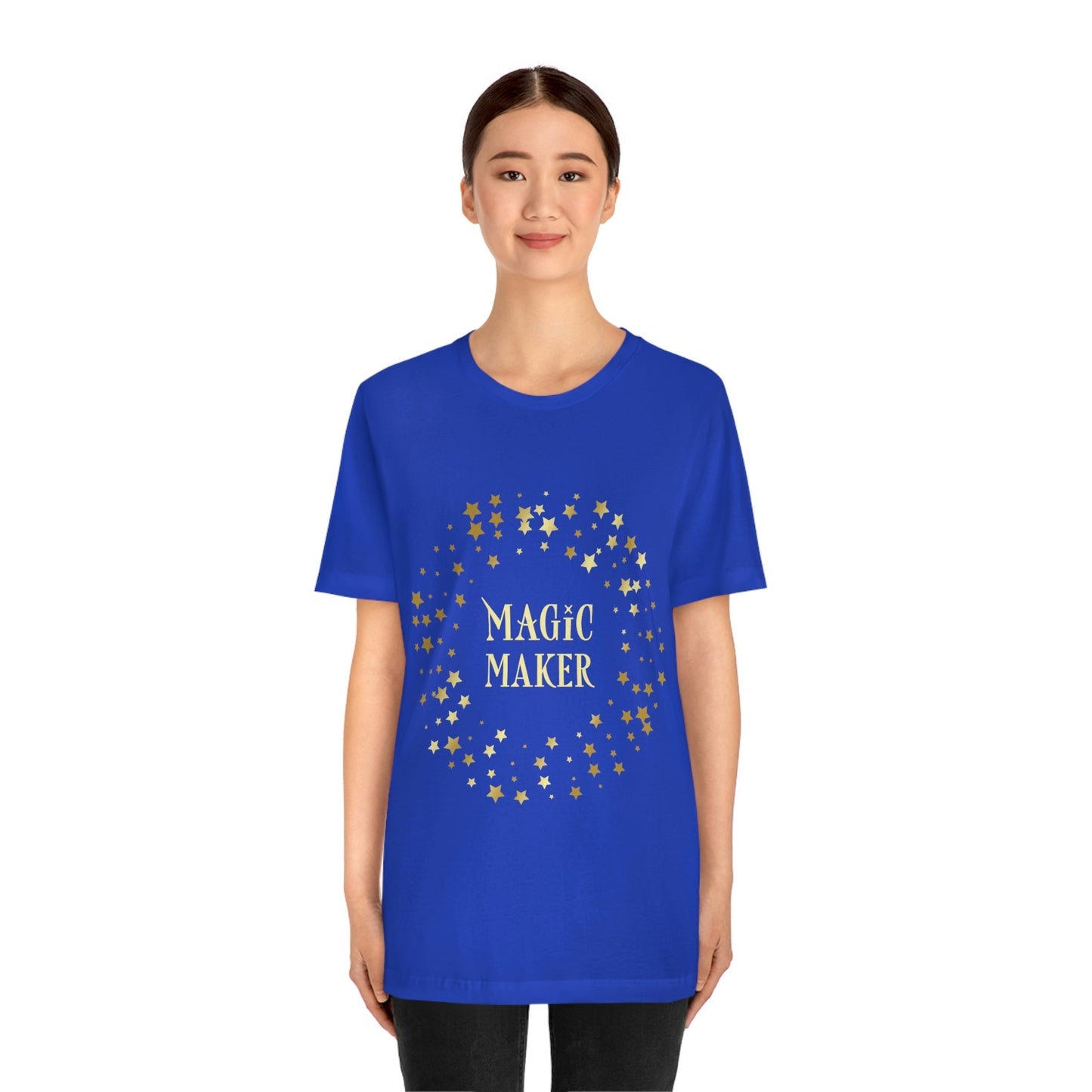 Magic Maker Xmas Holiday Quotes Unisex Jersey Short Sleeve T-Shirt Ichaku [Perfect Gifts Selection]