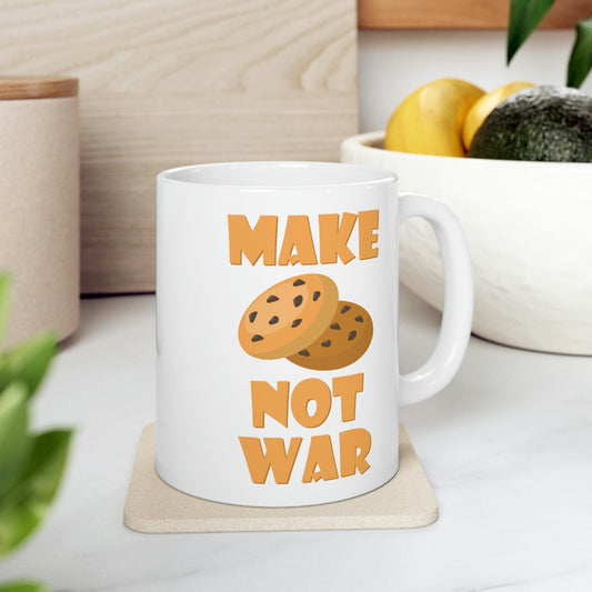 Make Oatmeal Cookies Lover Not War Christmas Ceramic Mug 11oz Ichaku [Perfect Gifts Selection]