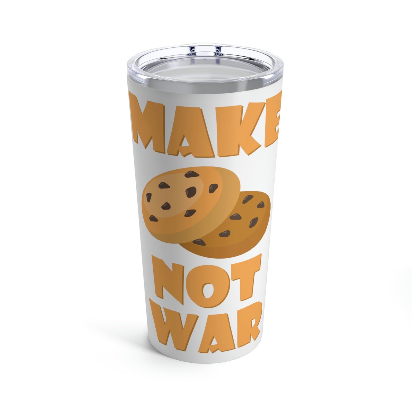 Make Oatmeal Cookies Lover Not War Christmas Stainless Steel Hot or Cold Vacuum Tumbler 20oz Ichaku [Perfect Gifts Selection]