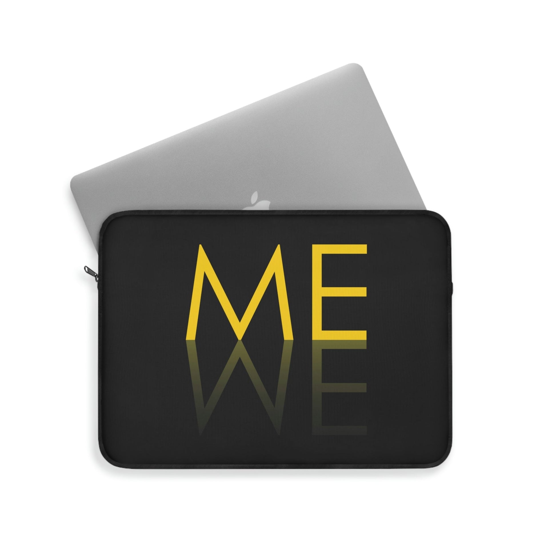 Me We Reflection Typography Romantic Motivation Slogan Laptop Sleeve Ichaku [Perfect Gifts Selection]