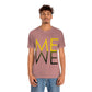 Me We Reflection Typography Romantic Motivation Slogan Unisex Jersey Short Sleeve T-Shirt Ichaku [Perfect Gifts Selection]