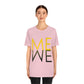 Me We Reflection Typography Romantic Motivation Slogan Unisex Jersey Short Sleeve T-Shirt Ichaku [Perfect Gifts Selection]