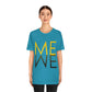 Me We Reflection Typography Romantic Motivation Slogan Unisex Jersey Short Sleeve T-Shirt Ichaku [Perfect Gifts Selection]