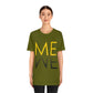 Me We Reflection Typography Romantic Motivation Slogan Unisex Jersey Short Sleeve T-Shirt Ichaku [Perfect Gifts Selection]