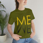 Me We Reflection Typography Romantic Motivation Slogan Unisex Jersey Short Sleeve T-Shirt Ichaku [Perfect Gifts Selection]