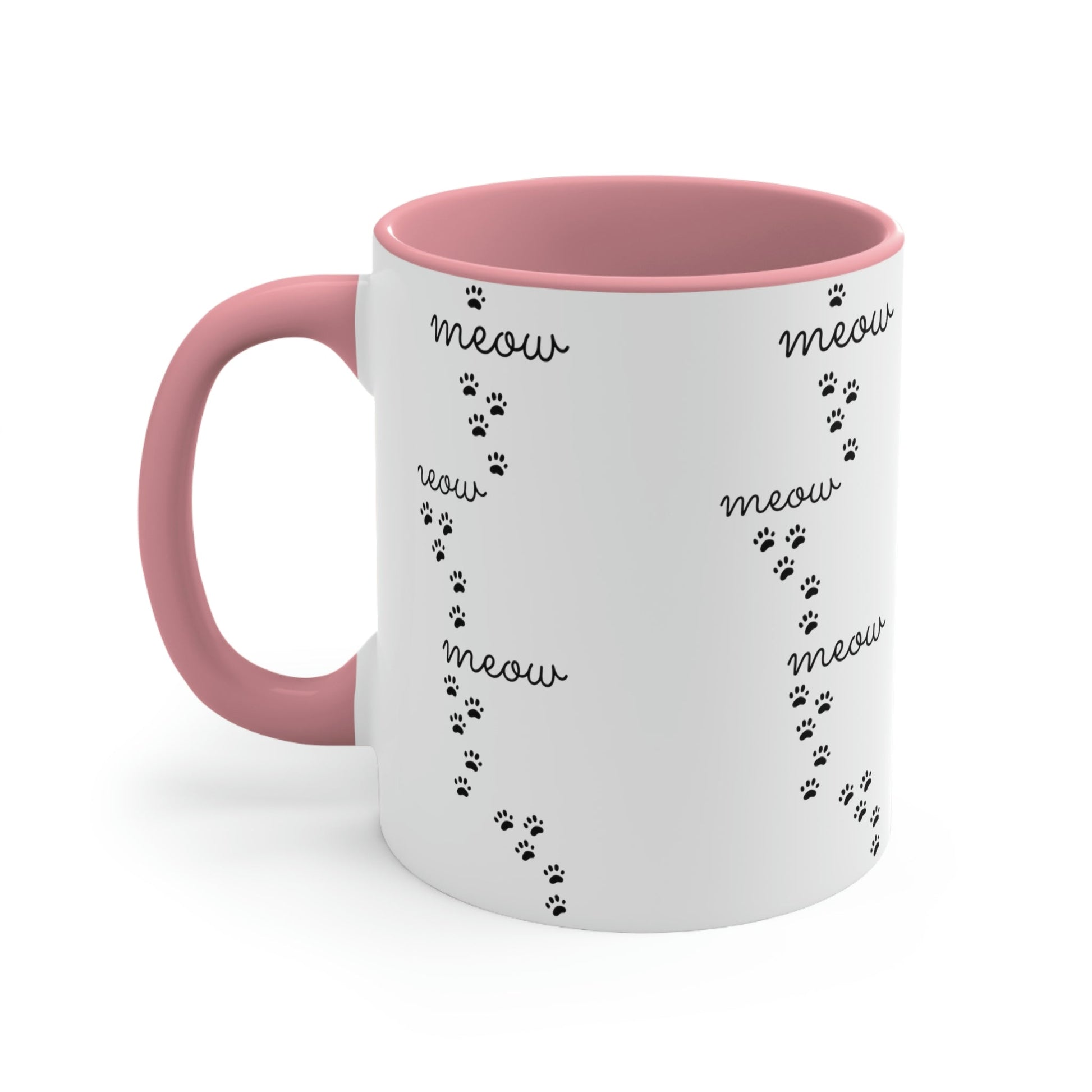 Meow Division Funny Cat Meme Quotes Classic Accent Coffee Mug 11oz Ichaku [Perfect Gifts Selection]