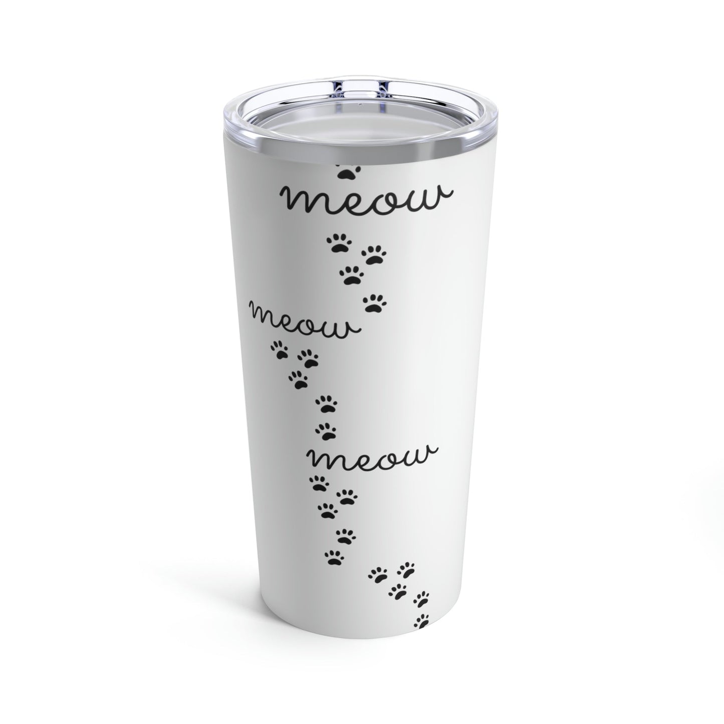 Meow Division Funny Cat Meme Quotes Stainless Steel Hot or Cold Vacuum Tumbler 20oz Ichaku [Perfect Gifts Selection]