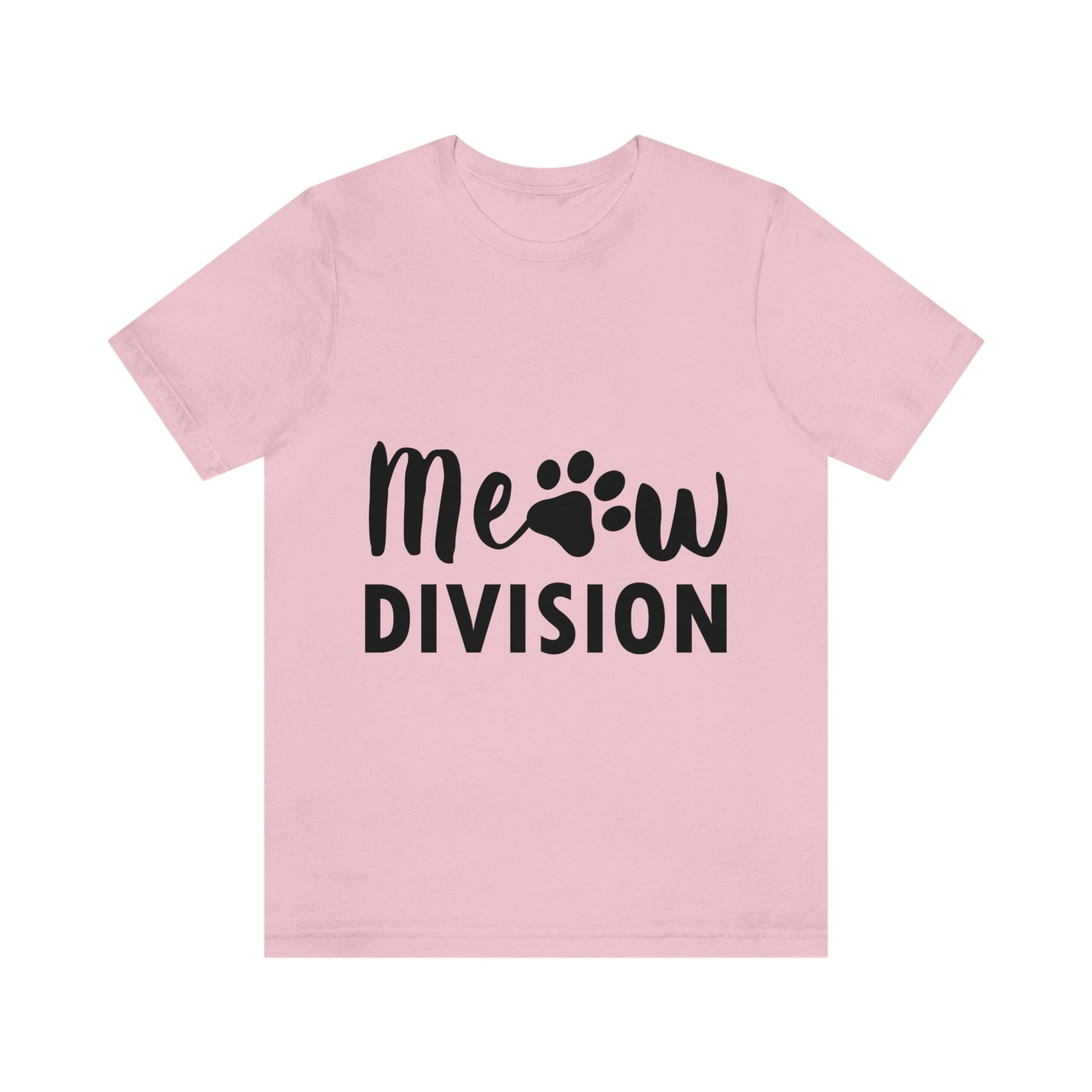 Meow Division Funny Cat Meme Quotes Unisex Jersey Short Sleeve T-Shirt Ichaku [Perfect Gifts Selection]