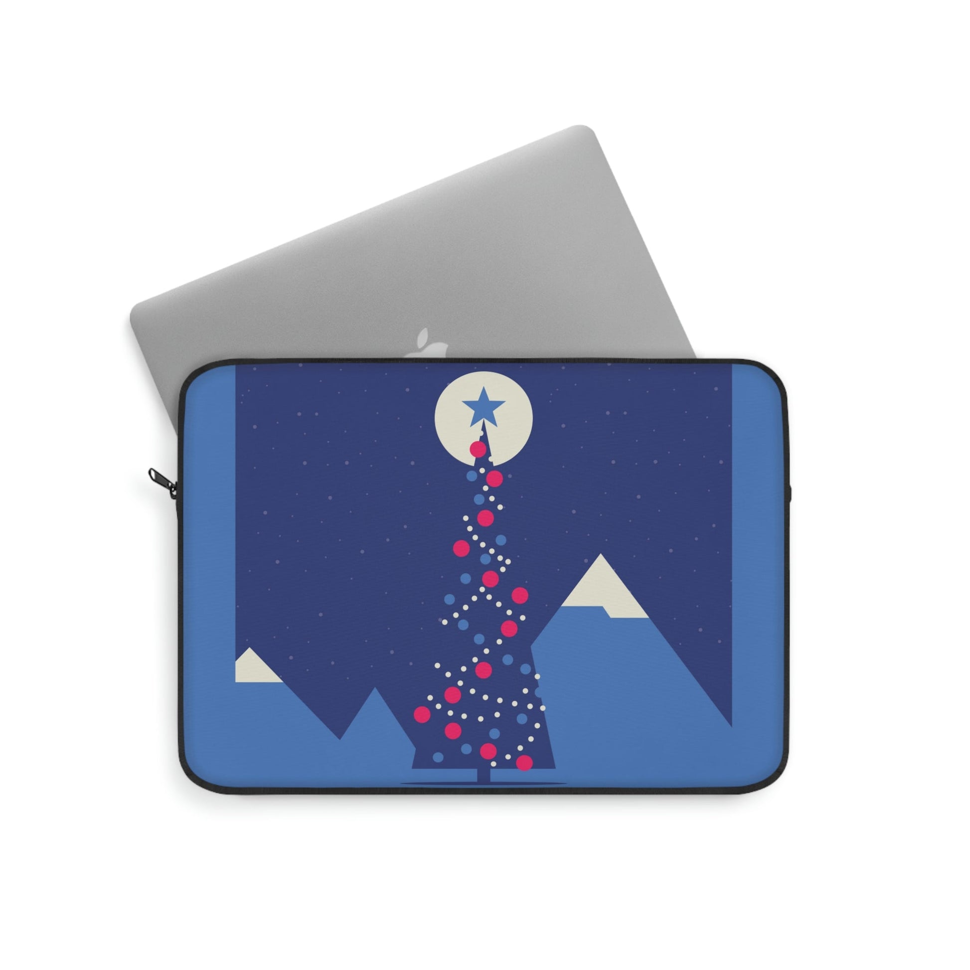 Merry Christmas Card Happy New Year Poster Minimal Modern Art Laptop Sleeve Ichaku [Perfect Gifts Selection]