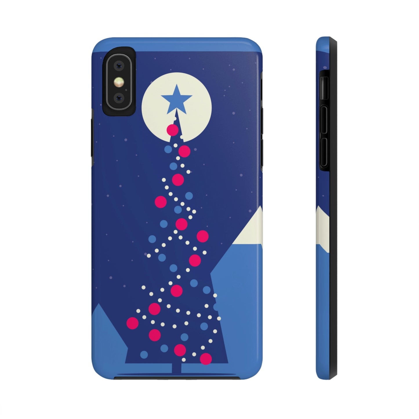 Merry Christmas Card Happy New Year Poster Minimal Modern Art Tough Phone Cases Case-Mate Ichaku [Perfect Gifts Selection]