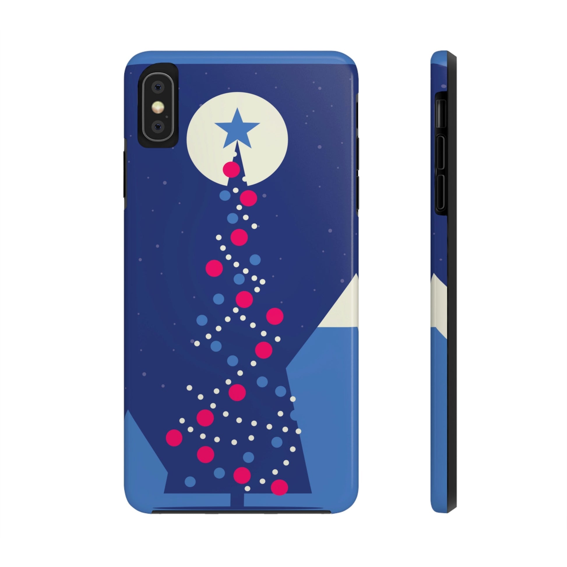 Merry Christmas Card Happy New Year Poster Minimal Modern Art Tough Phone Cases Case-Mate Ichaku [Perfect Gifts Selection]