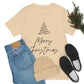 Merry Christmas Tree Gift New Year Slogan Unisex Jersey Short Sleeve T-Shirt Ichaku [Perfect Gifts Selection]