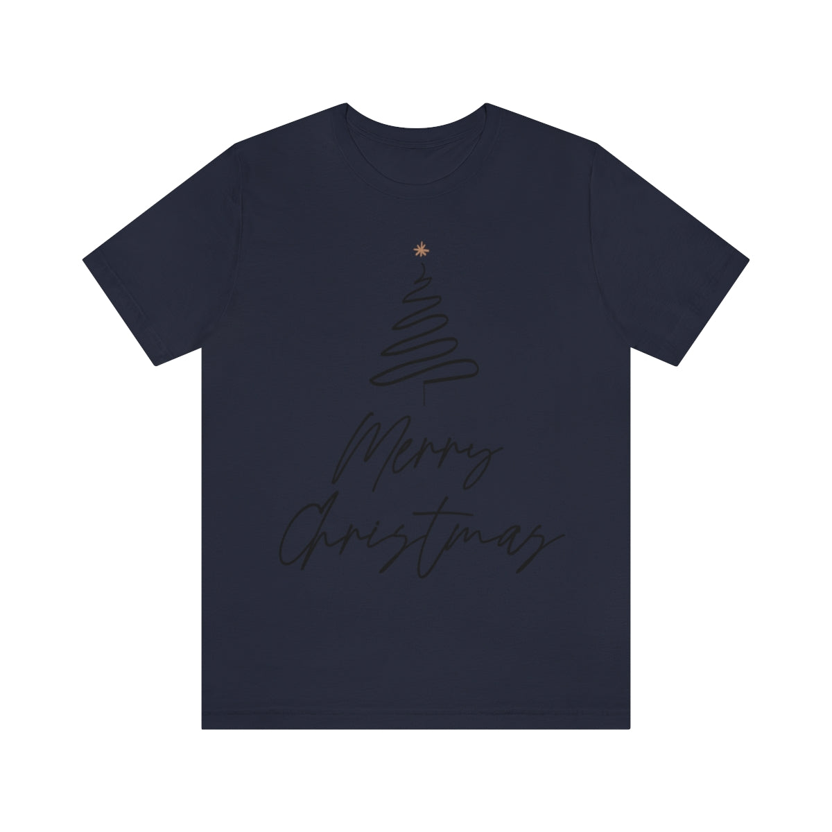 Merry Christmas Tree Gift New Year Slogan Unisex Jersey Short Sleeve T-Shirt Ichaku [Perfect Gifts Selection]