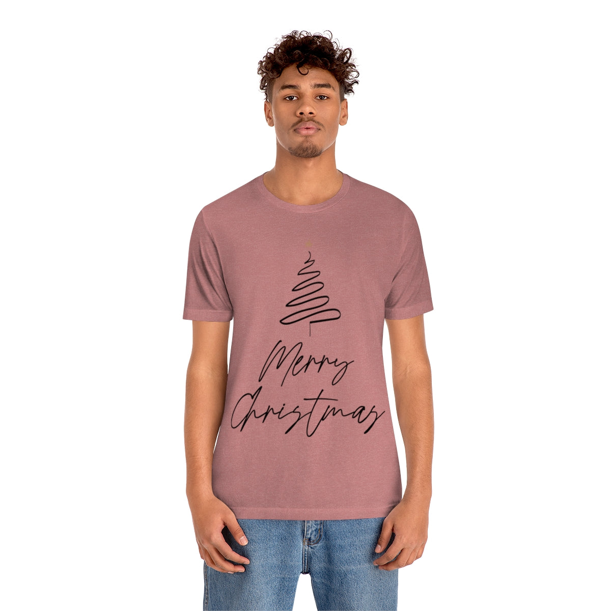 Merry Christmas Tree Gift New Year Slogan Unisex Jersey Short Sleeve T-Shirt Ichaku [Perfect Gifts Selection]