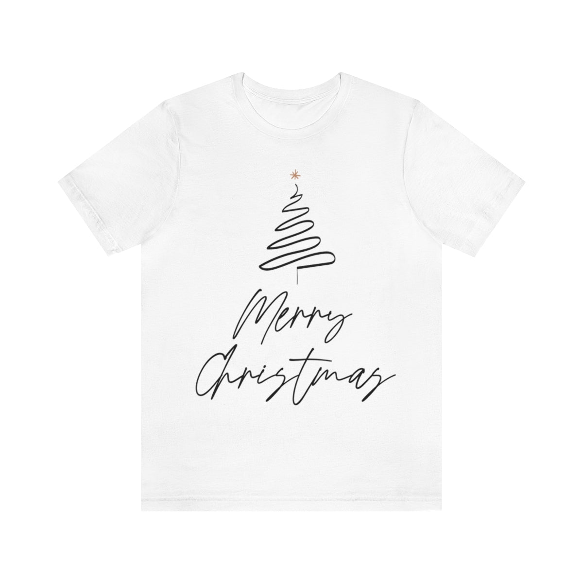 Merry Christmas Tree Gift New Year Slogan Unisex Jersey Short Sleeve T-Shirt Ichaku [Perfect Gifts Selection]