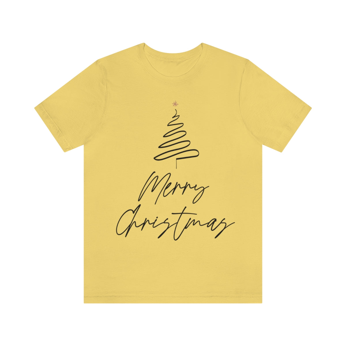 Merry Christmas Tree Gift New Year Slogan Unisex Jersey Short Sleeve T-Shirt Ichaku [Perfect Gifts Selection]