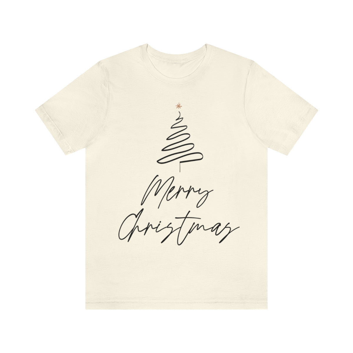 Merry Christmas Tree Gift New Year Slogan Unisex Jersey Short Sleeve T-Shirt Ichaku [Perfect Gifts Selection]