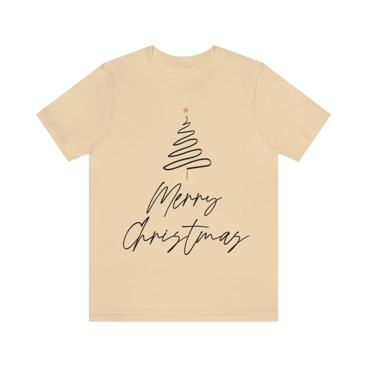 Merry Christmas Tree Gift New Year Slogan Unisex Jersey Short Sleeve T-Shirt Ichaku [Perfect Gifts Selection]