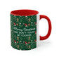 Merry Christmas and Don't Touch my Cookies Quotes Accent Coffee Mug 11oz Ichaku [Perfect Gifts Selection]