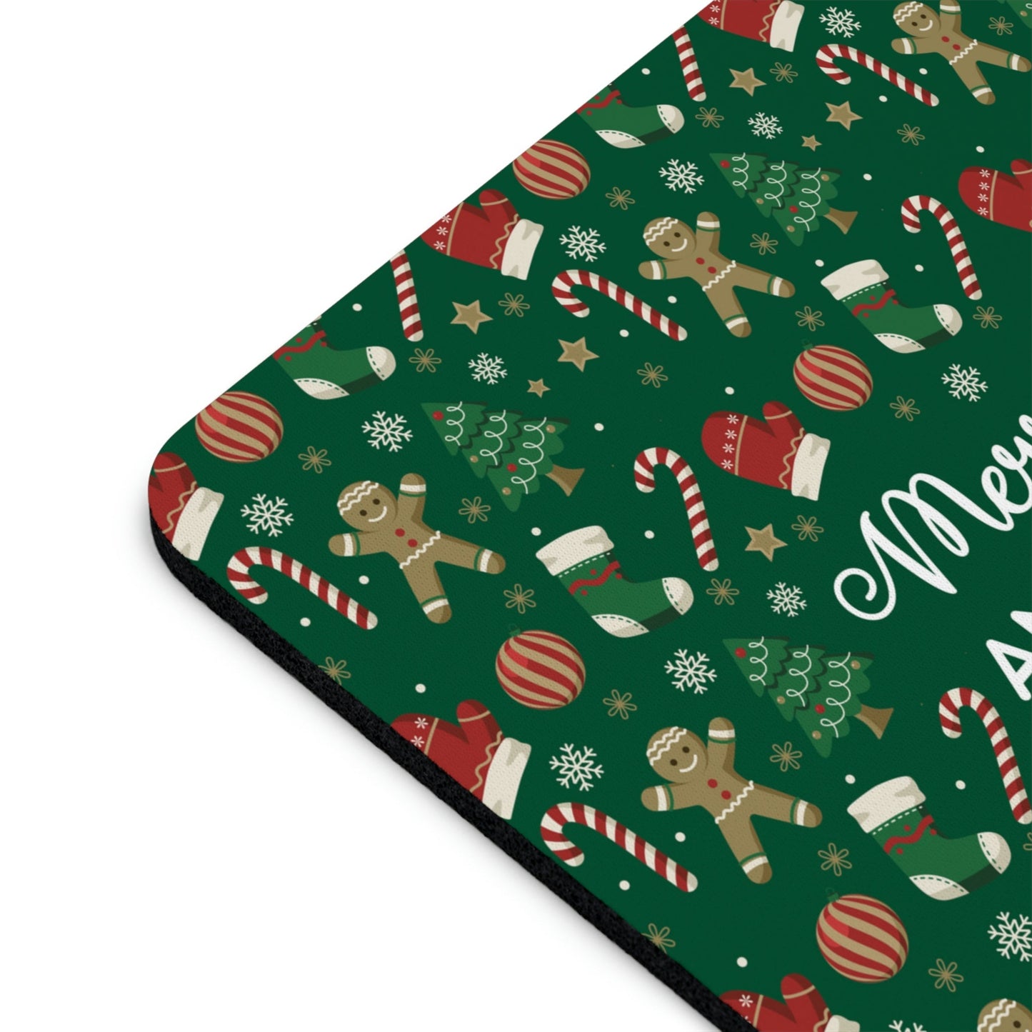 Merry Christmas and Don't Touch my Cookies Quotes Ergonomic Non-slip Creative Design Mouse Pad Ichaku [Perfect Gifts Selection]