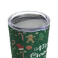 Merry Christmas and Don't Touch my Cookies Quotes Stainless Steel Hot or Cold Vacuum Tumbler 20oz Ichaku [Perfect Gifts Selection]
