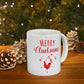 Merry Cluckmas Happy New Year Christmas Quotes Ceramic Mug 11oz Ichaku [Perfect Gifts Selection]